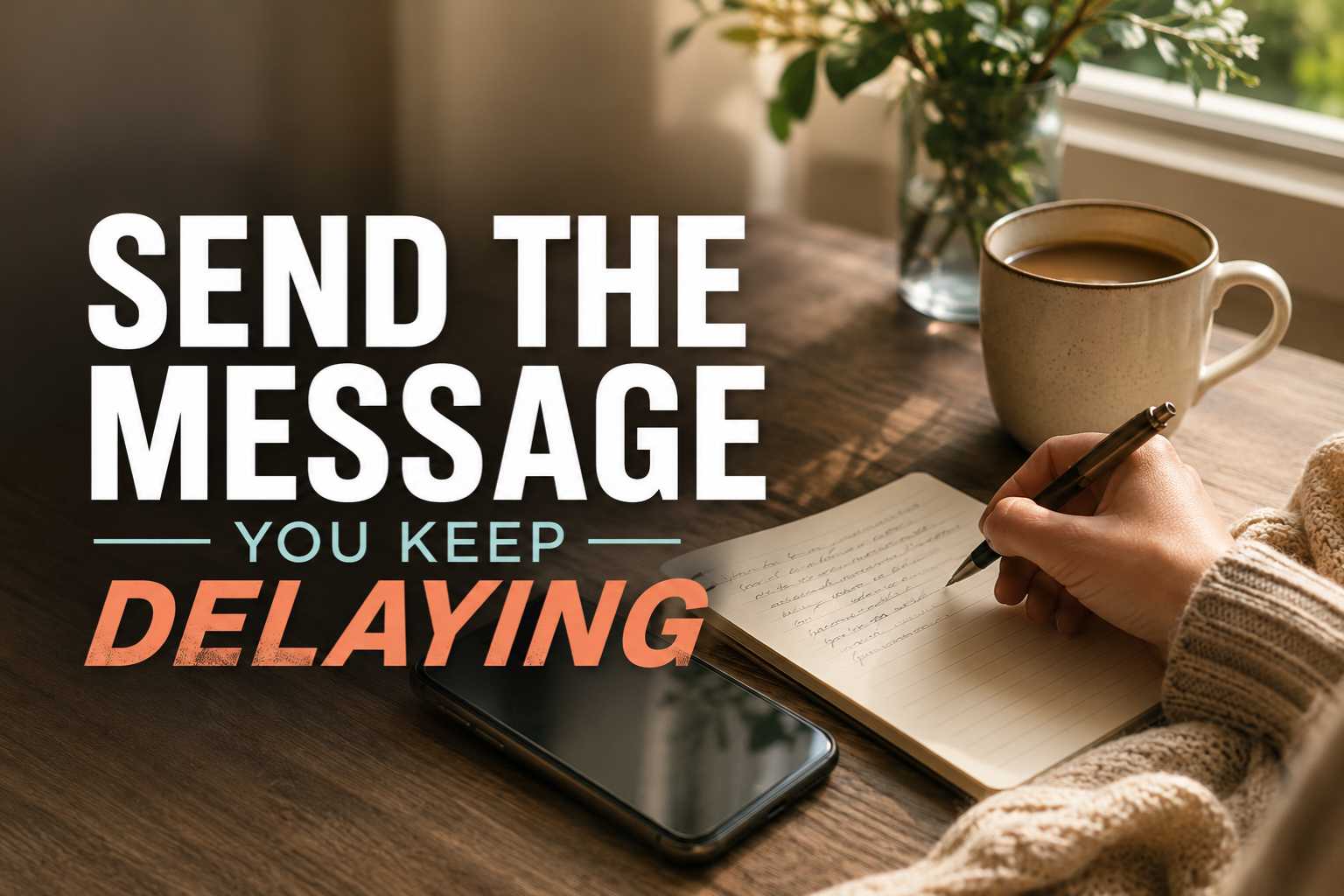 Send the Message You Keep Delaying