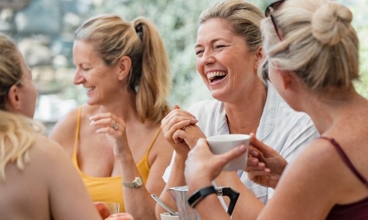 Women celebrating
